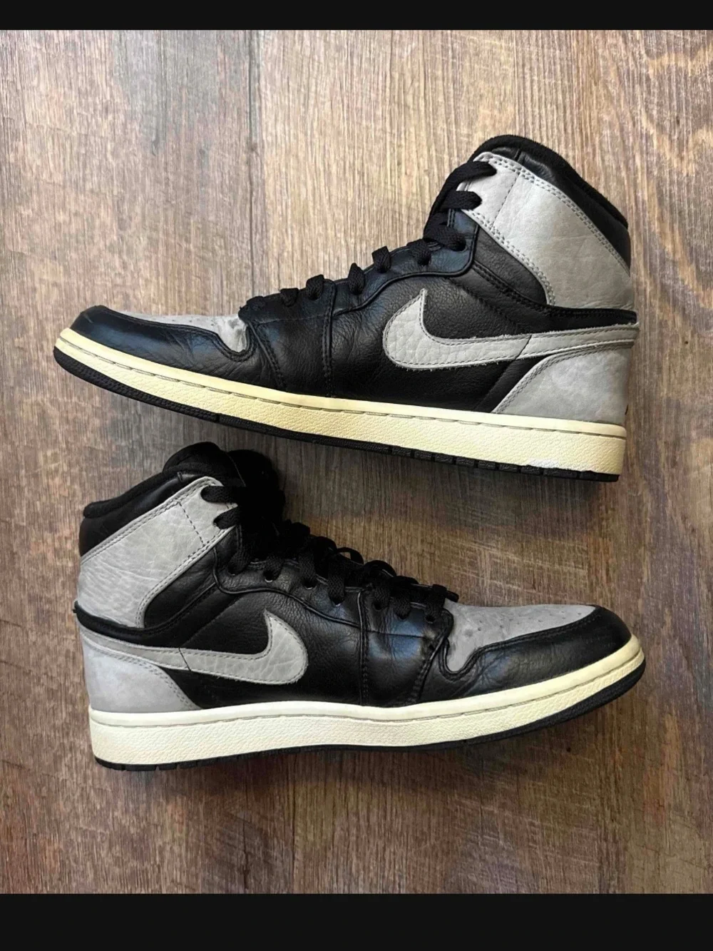 Nike Air Jordan 1 Retro Shadow 2009 Grey Black Men’s Size 9.5 Sneakers Shoes